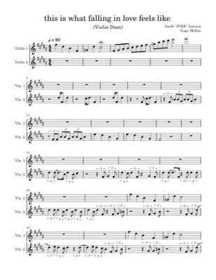 this is what falling in love feels like violin sheet music... It’s fascinating to consider how the emotions of falling in love can be translated into musical notes.